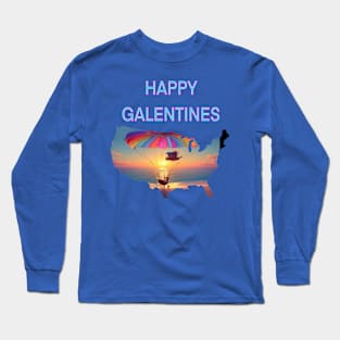 Happy Galentines balloons Long Sleeve T-Shirt